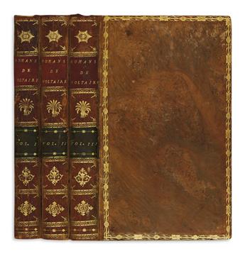 VOLTAIRE, FRANÇOIS-MARIE AROUET DE. Romans et Contes.  3 vols.  1778